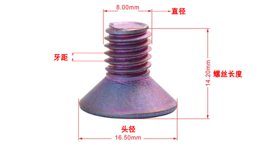 螺丝尺寸测量方法