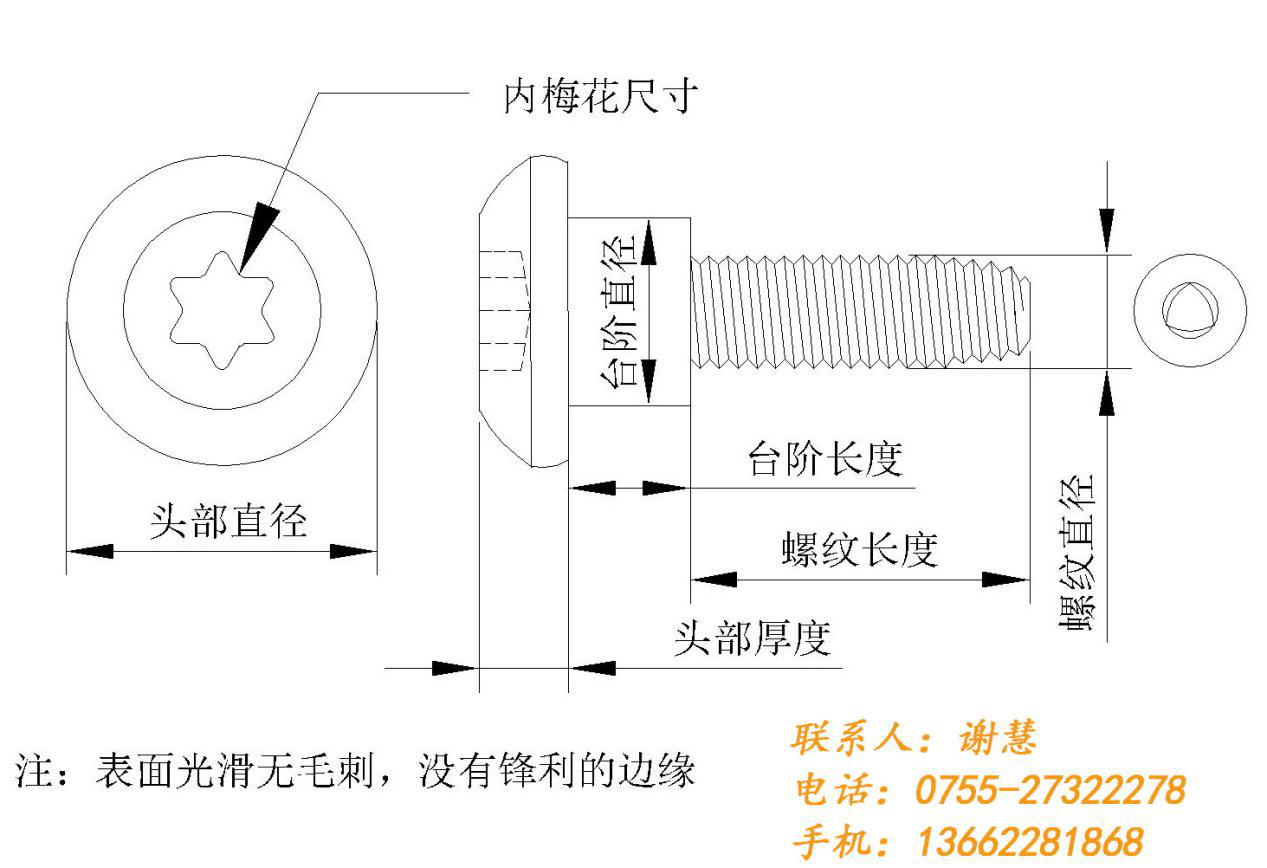 不锈钢非标螺丝