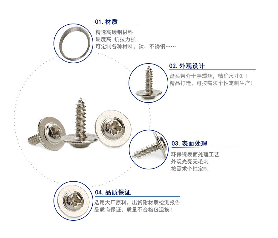 M1.7十字槽盘头自攻螺丝